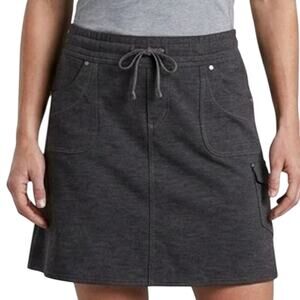 Kuhl Black Cargo Mini Skort Pockets Built in Shorts Hiking Athletic Golf size L